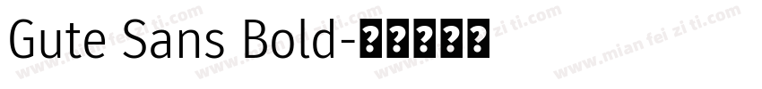 Gute Sans Bold字体转换